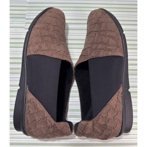 Bussola CELESTE Women's Textured Brown Black Leather Slip On Shoes EU Size 38 - Picture 5 of 9